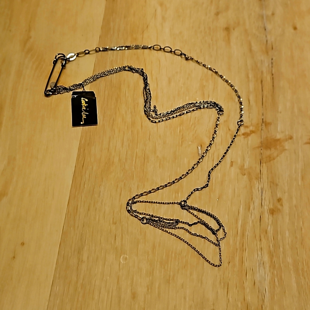 Vintage cookie Lee silver necklace becklace  nwt